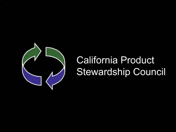 California Product Stewardship Council