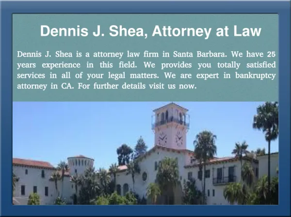 Bankruptcy Attorney in Santa Barbara