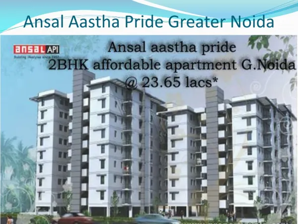 Ansal Aastha pride Affordable Apartment @@09999684955%%
