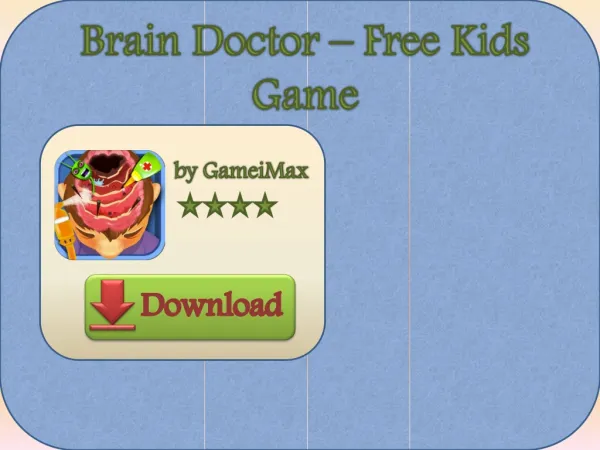 Brain Doctor - FREE Kids Game