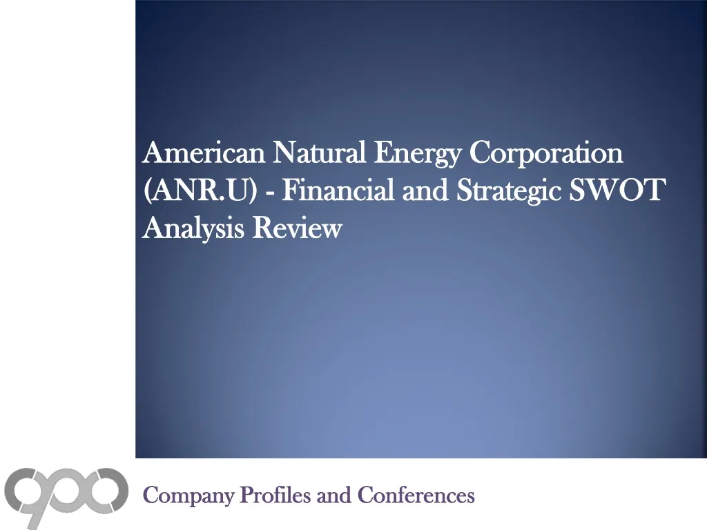 american natural energy corporation