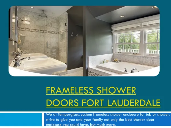 Frameless Shower Doors Fort Lauderdale