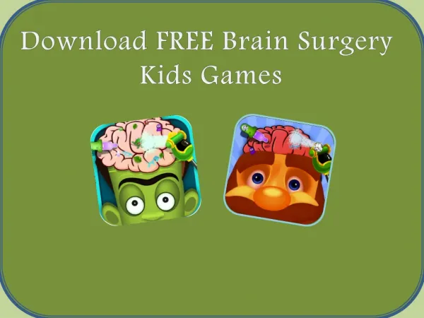 Download FREE Surgery Games for Kids