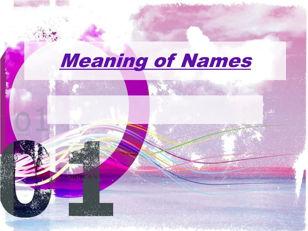 meaning of names