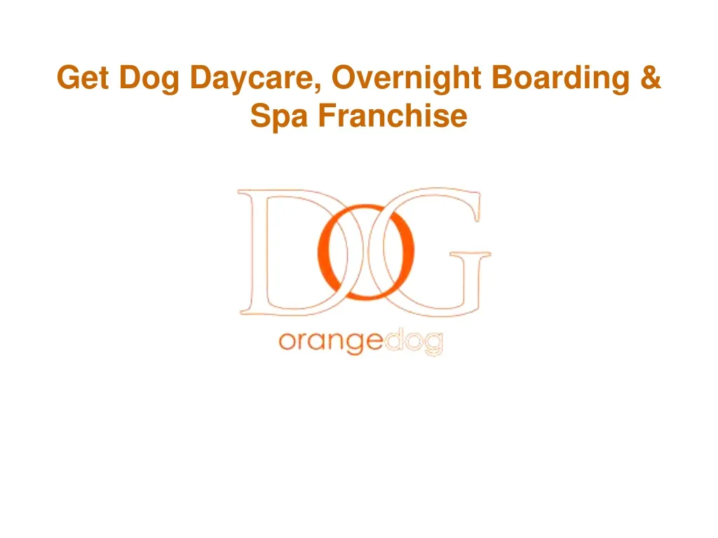 get dog daycare overnight boarding spa franchise