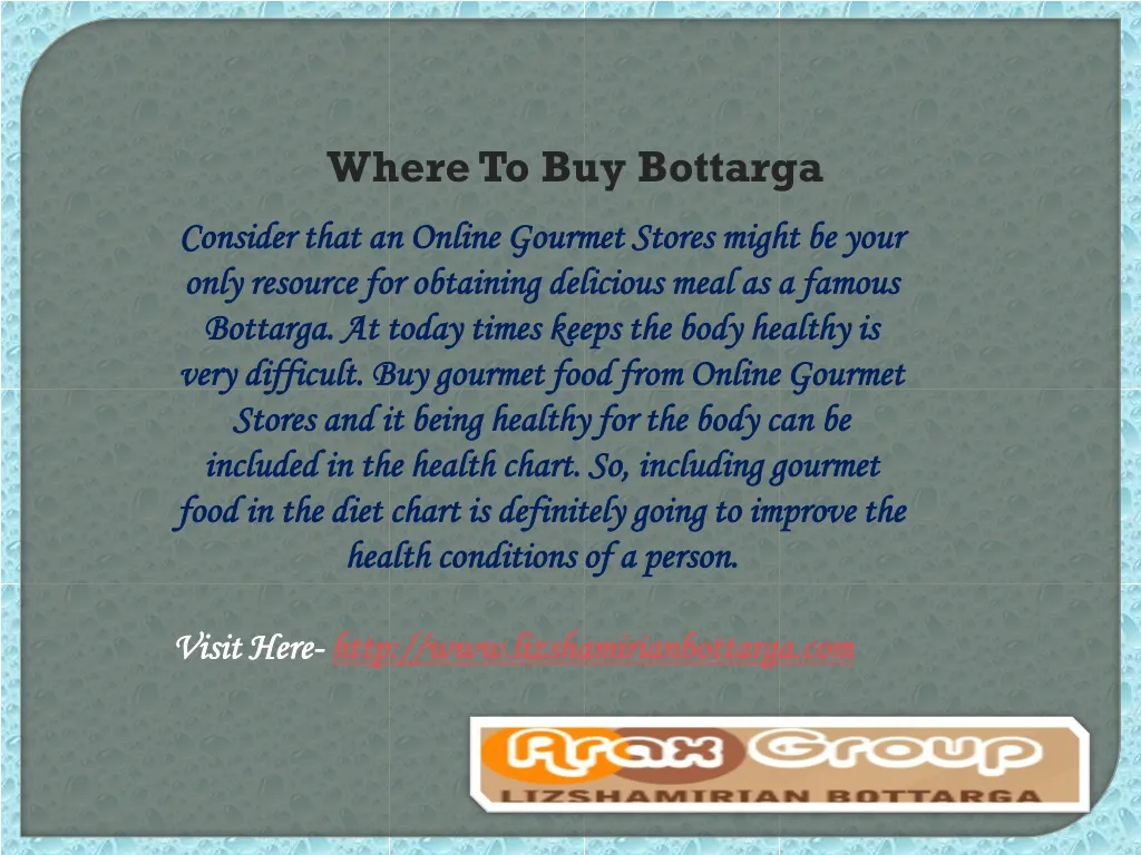 where to buy bottarga