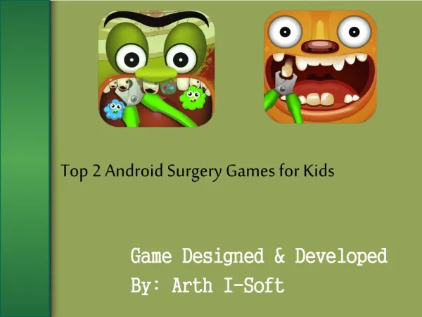 Top 2 Android Surgery Games for Kids