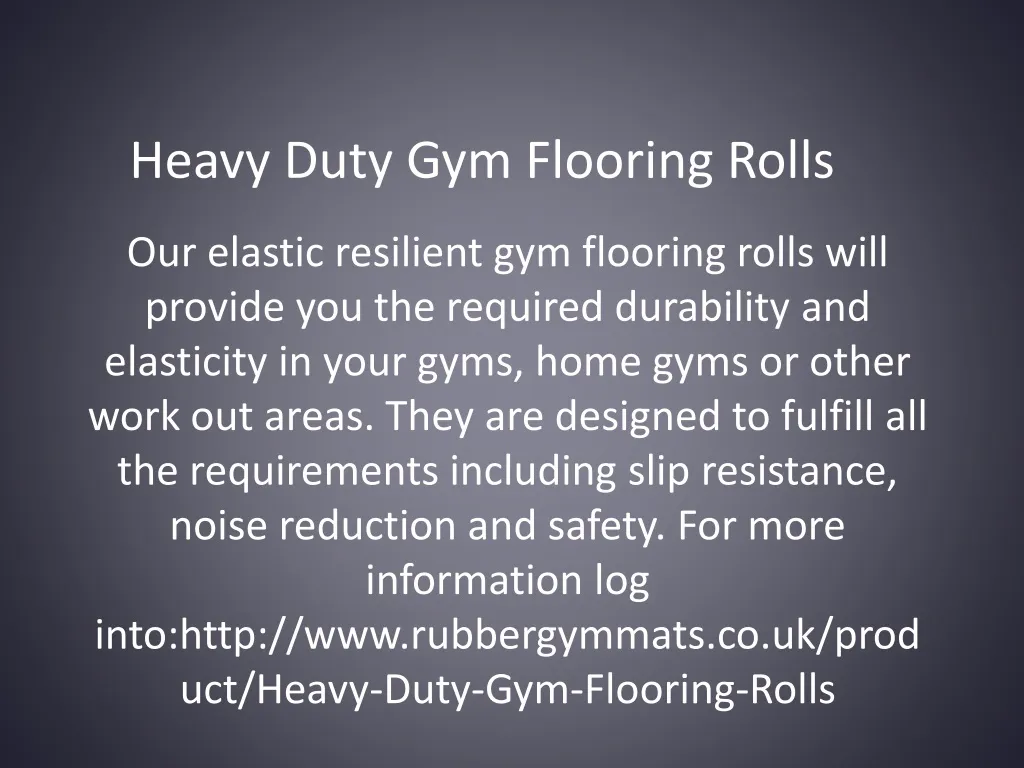 heavy duty gym flooring rolls