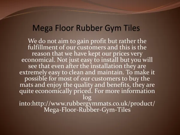 Mega Floor Rubber Gym Tiles