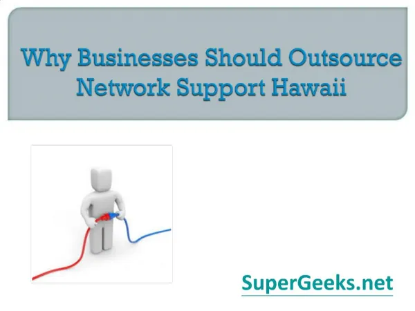 Why Businesses Should Outsource Network Support Hawaii