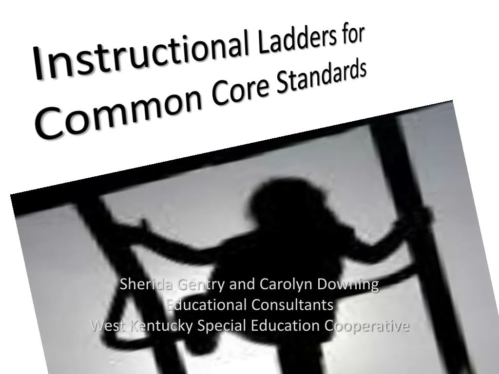 instructional ladders for common core standards