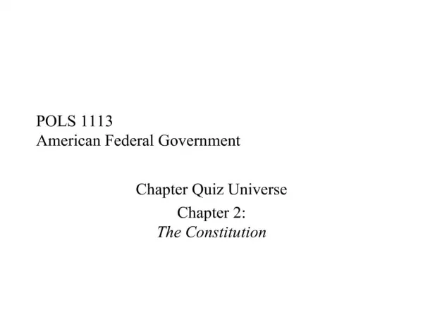 pols 1113 american federal government