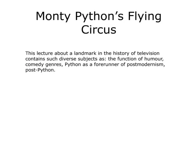 monty python s flying circus