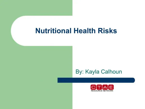 Nutritional Health Risks