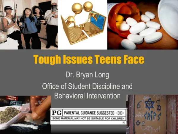 Tough Issues Teens Face