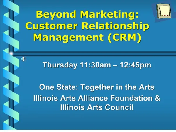 beyond marketing: customer relationship management crm