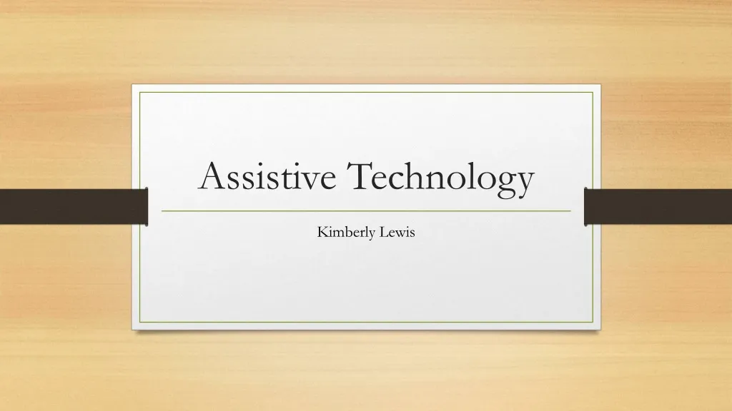 assistive technology