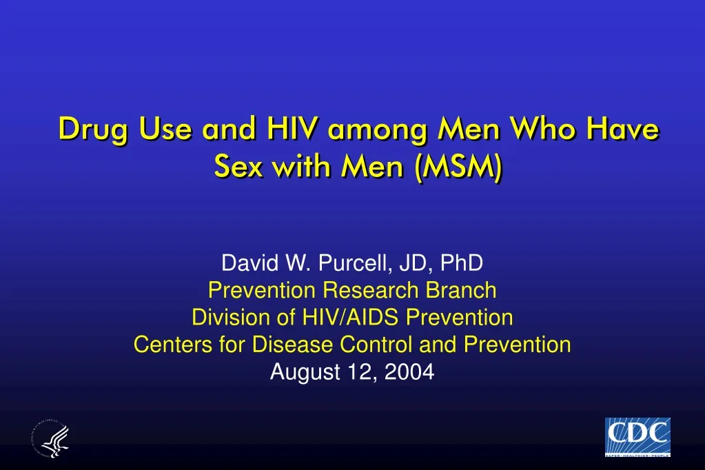 drug use and hiv among men who have sex with men msm