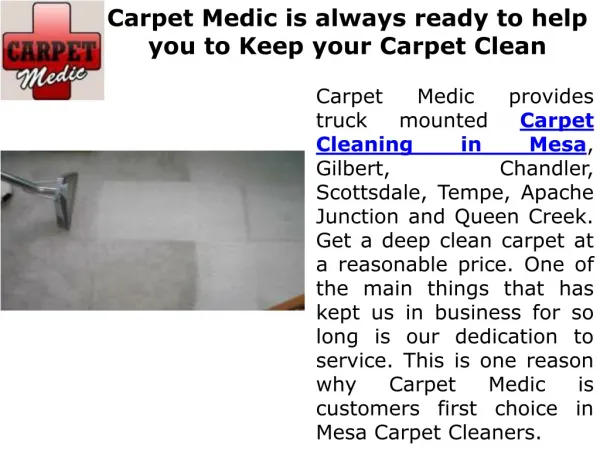 The Perfect Carpet Cleaning Service
