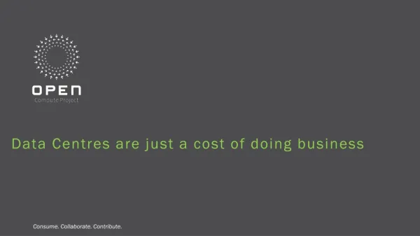 Data Centres are just a cost of doing business