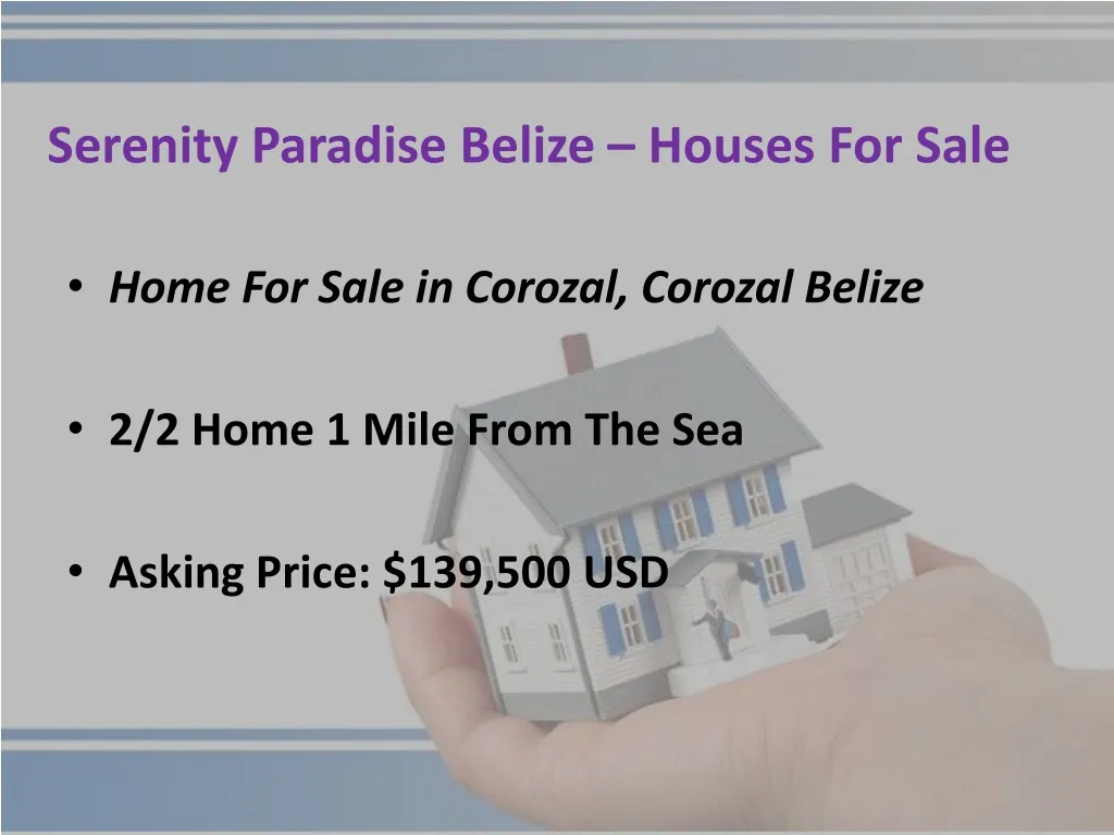 serenity paradise belize houses for sale