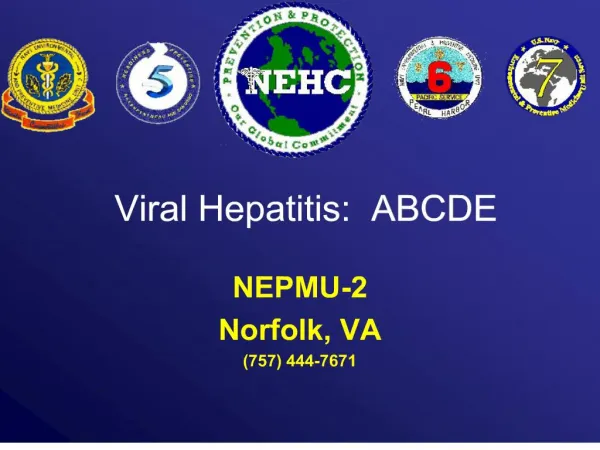 viral hepatitis: abcde