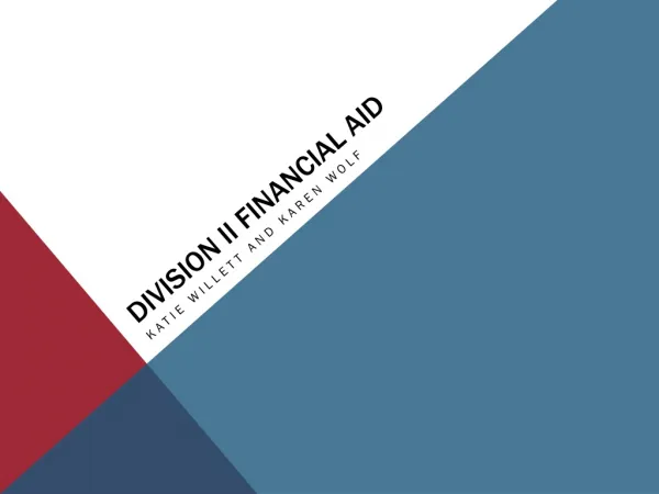 Division II Financial aid