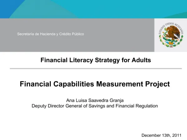 Financial Literacy - The Case of Ghana Process and Levels of Intervention