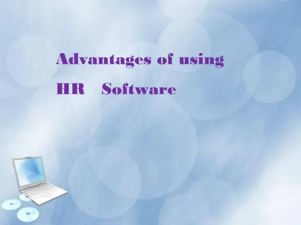 Advantages of using HR Software