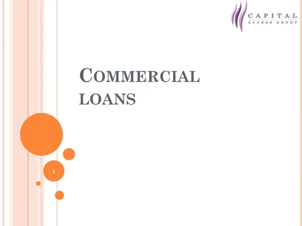 Commercial Loan For Business