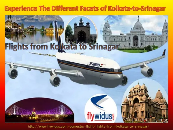 Flights From Kolkata To Srinagar - Made To Make Your Air Tra