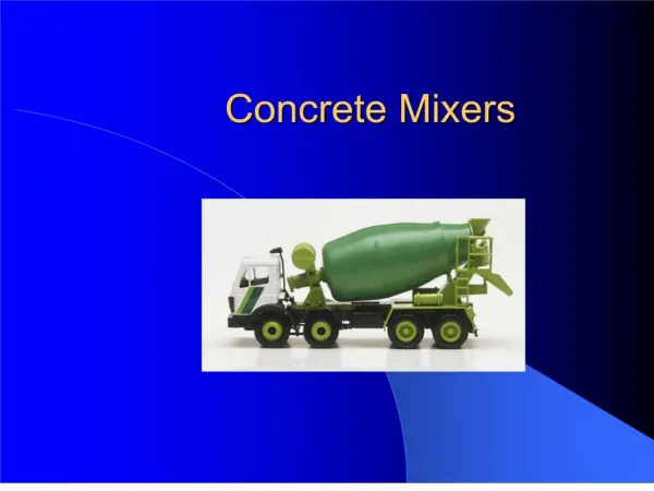 concrete mixers