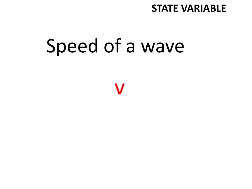 state variable