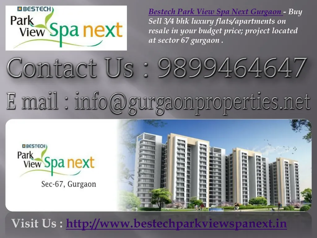 bestech park view spa next gurgaon buy sell