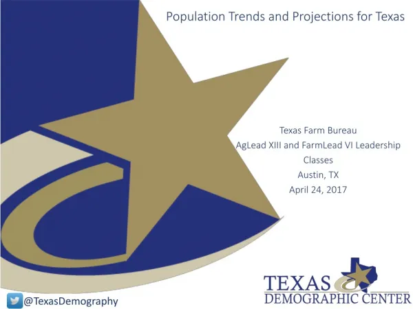 Population Trends and Projections for Texas