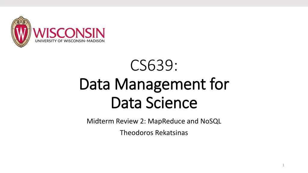 cs639 data management for data science