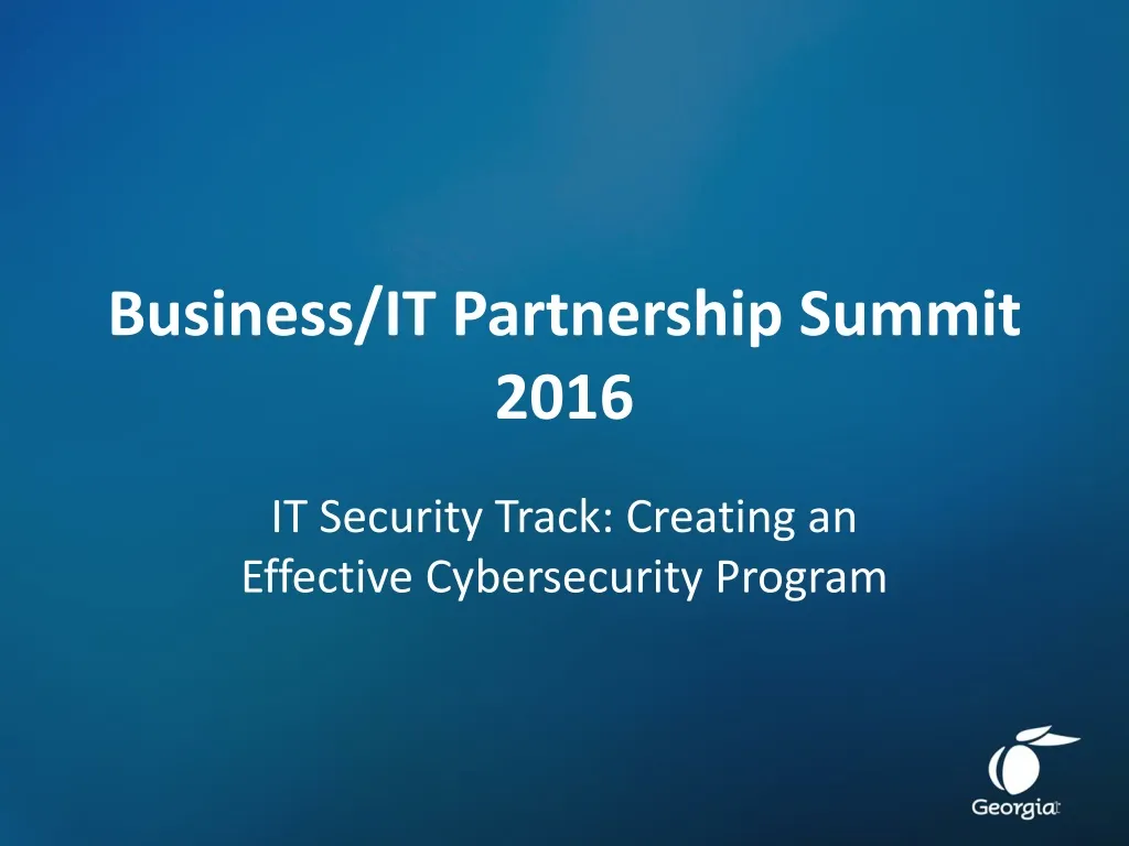 business it partnership summit 2016
