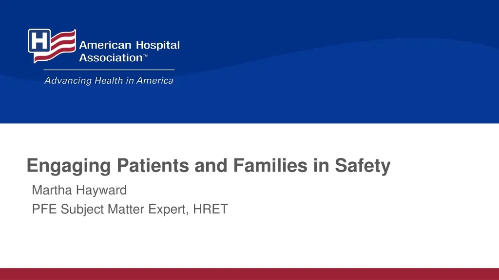 engaging patients and families in safety