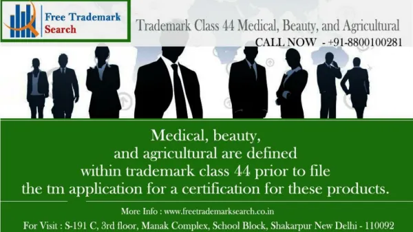 Trademark Class 44 | Medical, Beauty, and Agricultural