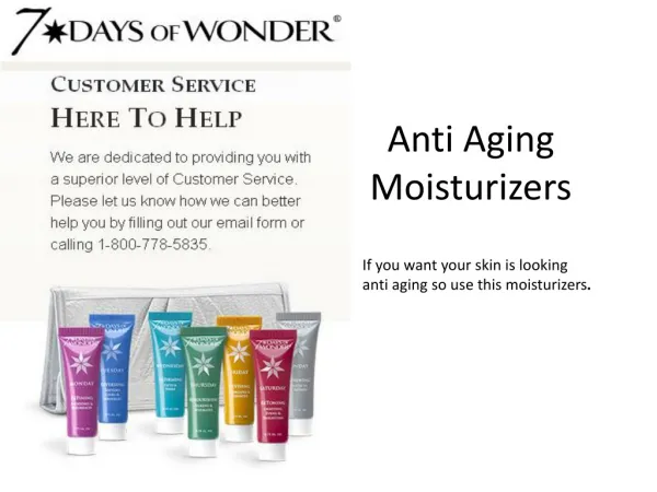 Anti Aging Moisturizers