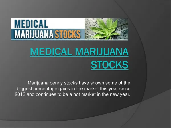 Medical Marijuana Stock Price