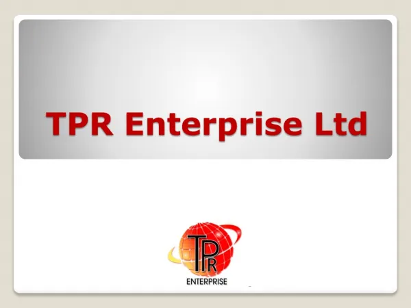 TPR Enterprise - What We Do