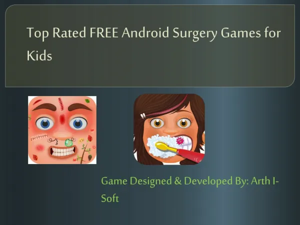 Top Rated FREE Android Surgery Games for Kids
