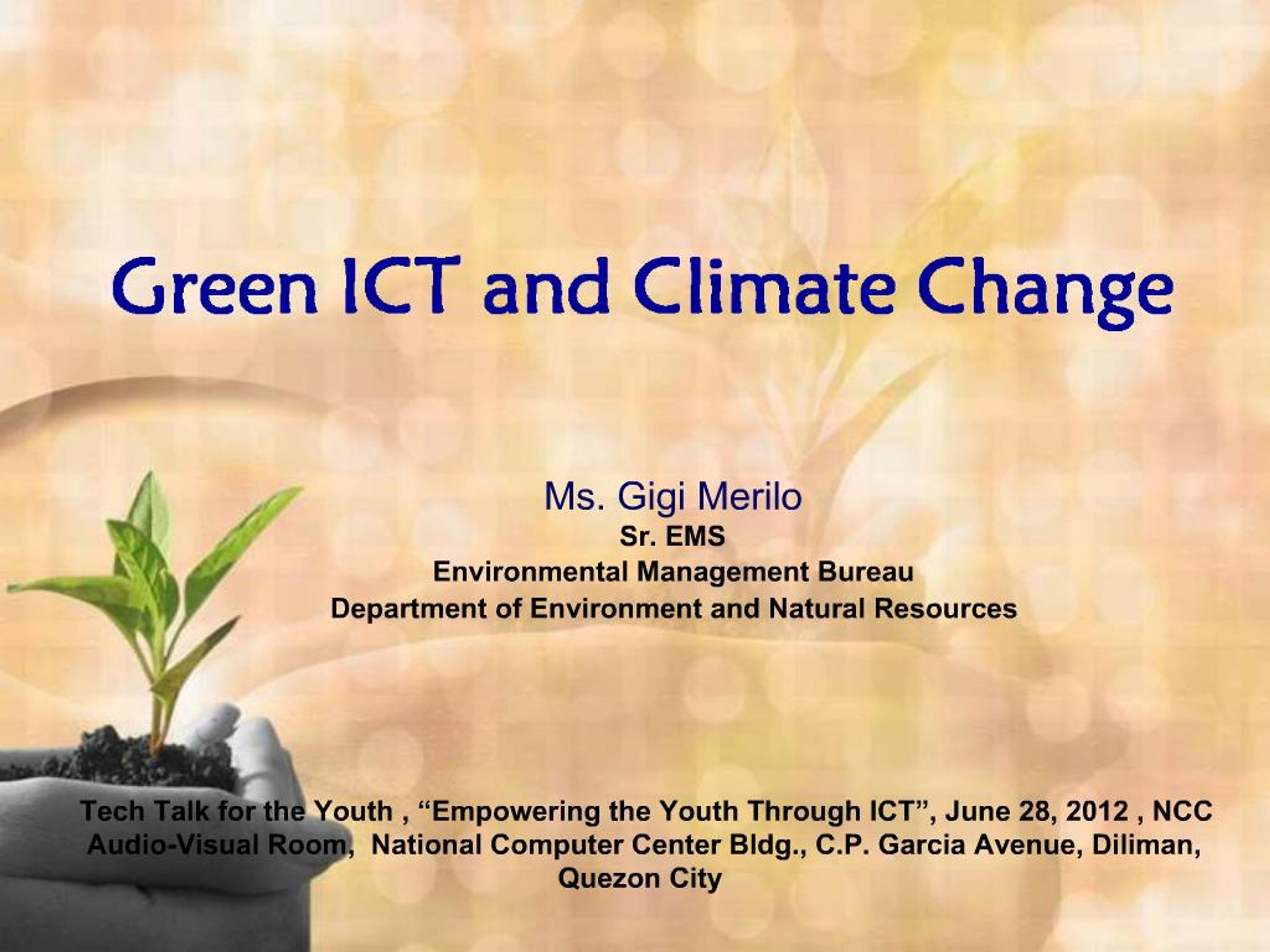 PPT - Green ICT and Climate Change PowerPoint Presentation, free ...
