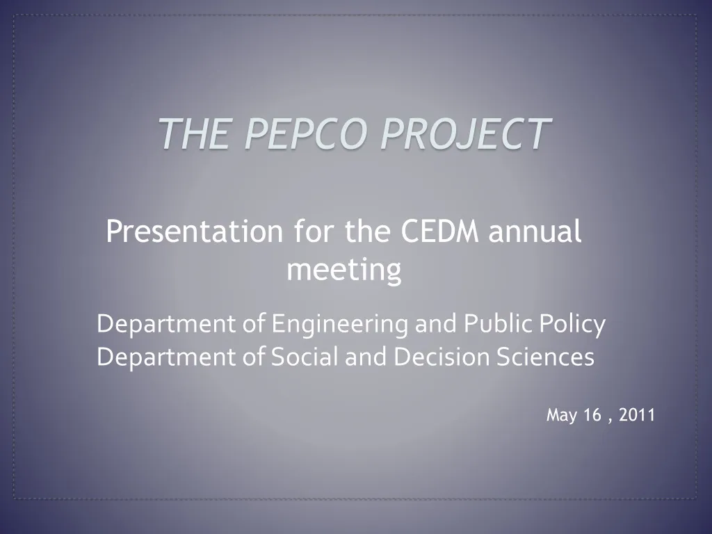 the pepco project