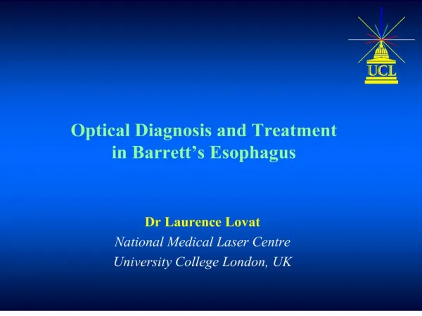 optical diagnosis and treatment in barrett s esophagus