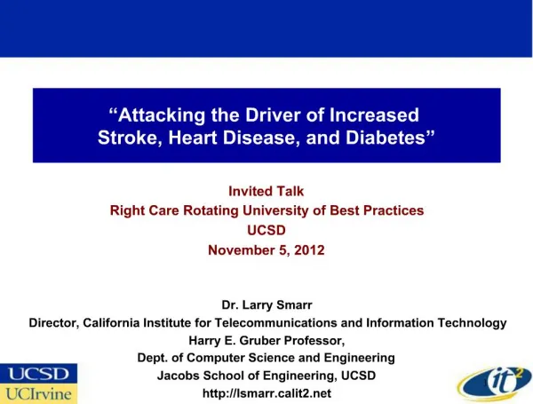 Attacking the Driver of Increased Stroke, Heart Disease, and Diabetes