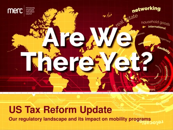 US Tax Reform Update