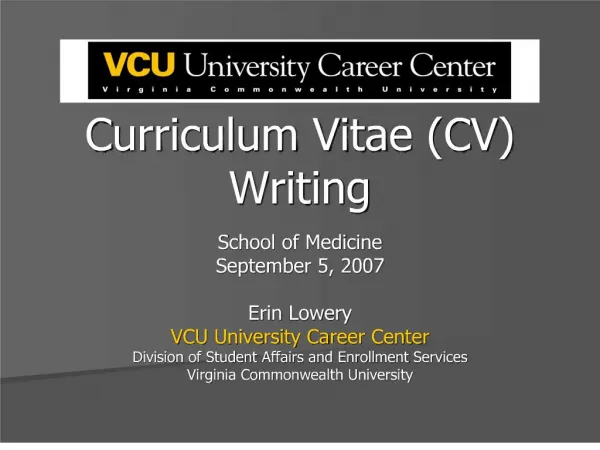 curriculum vitae cv writing