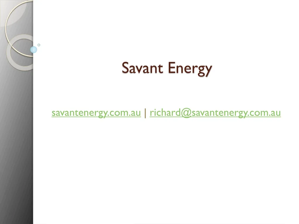 savant energy